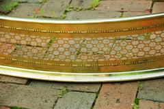 American 19th Century Five Foot Serpentine Brass Pierced Fender