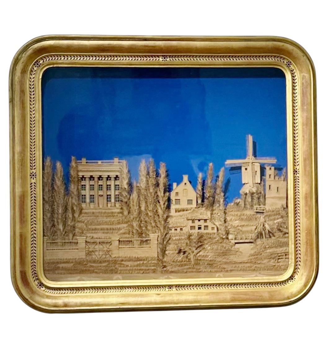 Late 19th Century American 19th Century  Folk Art Framed East Hampton Diorama For Sale
