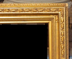 American 19th Century Gilt Frame Fluted Cove