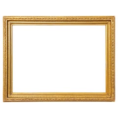 Antique American 19th Century Gilt Frame Fluted Cove