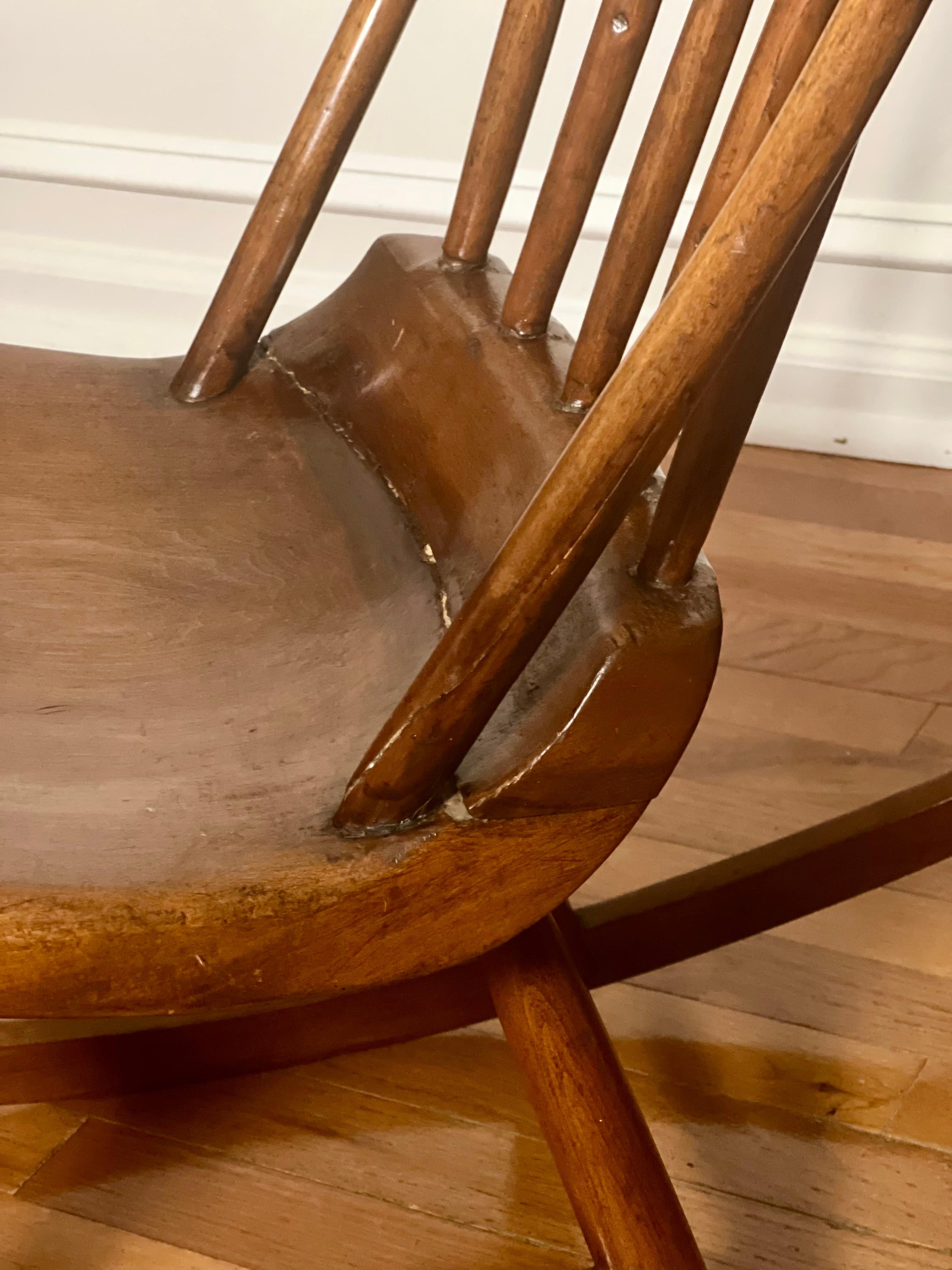 American 19th Century Handcrafted Child's Boston Rocker For Sale 9