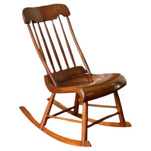 American 19th Century Handcrafted Child's Boston Rocker For Sale at 1stDibs
