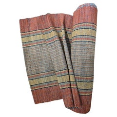 American 19th Century Hand-Woven Rag Rug Runner