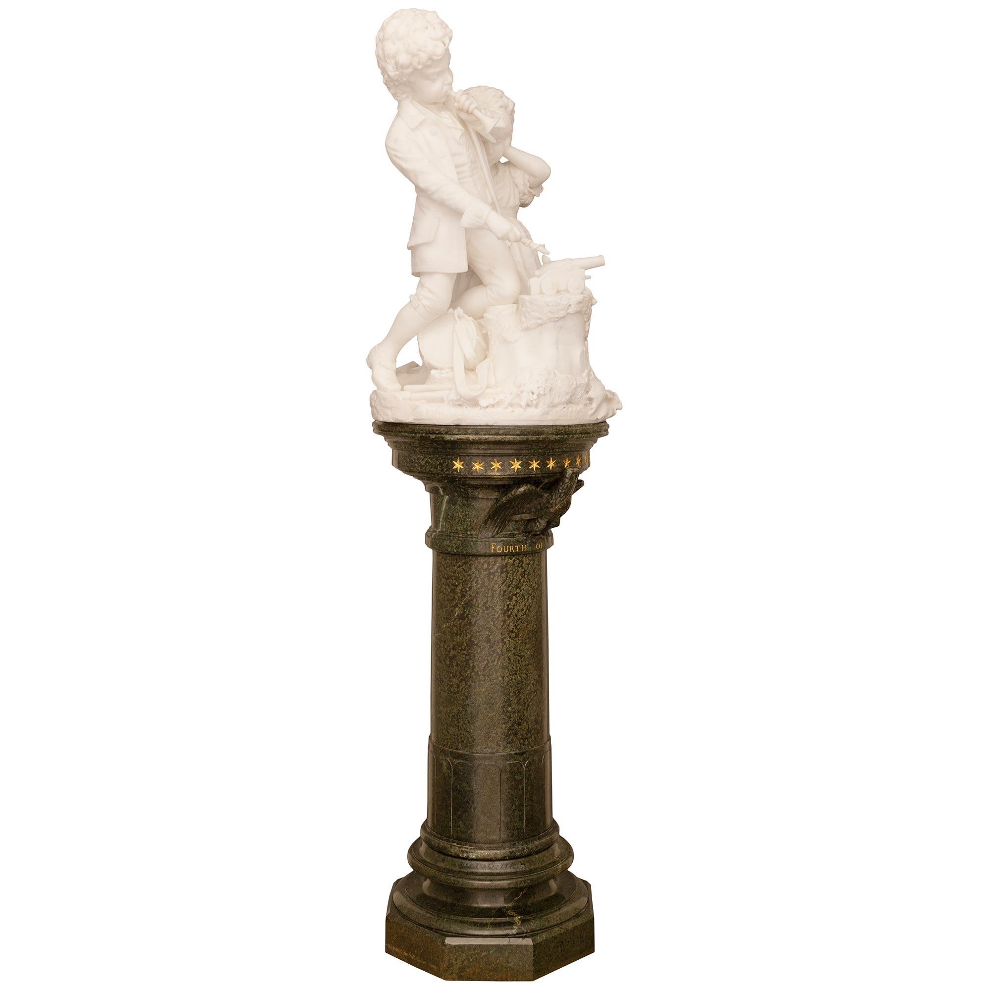 marble pedestal for statue