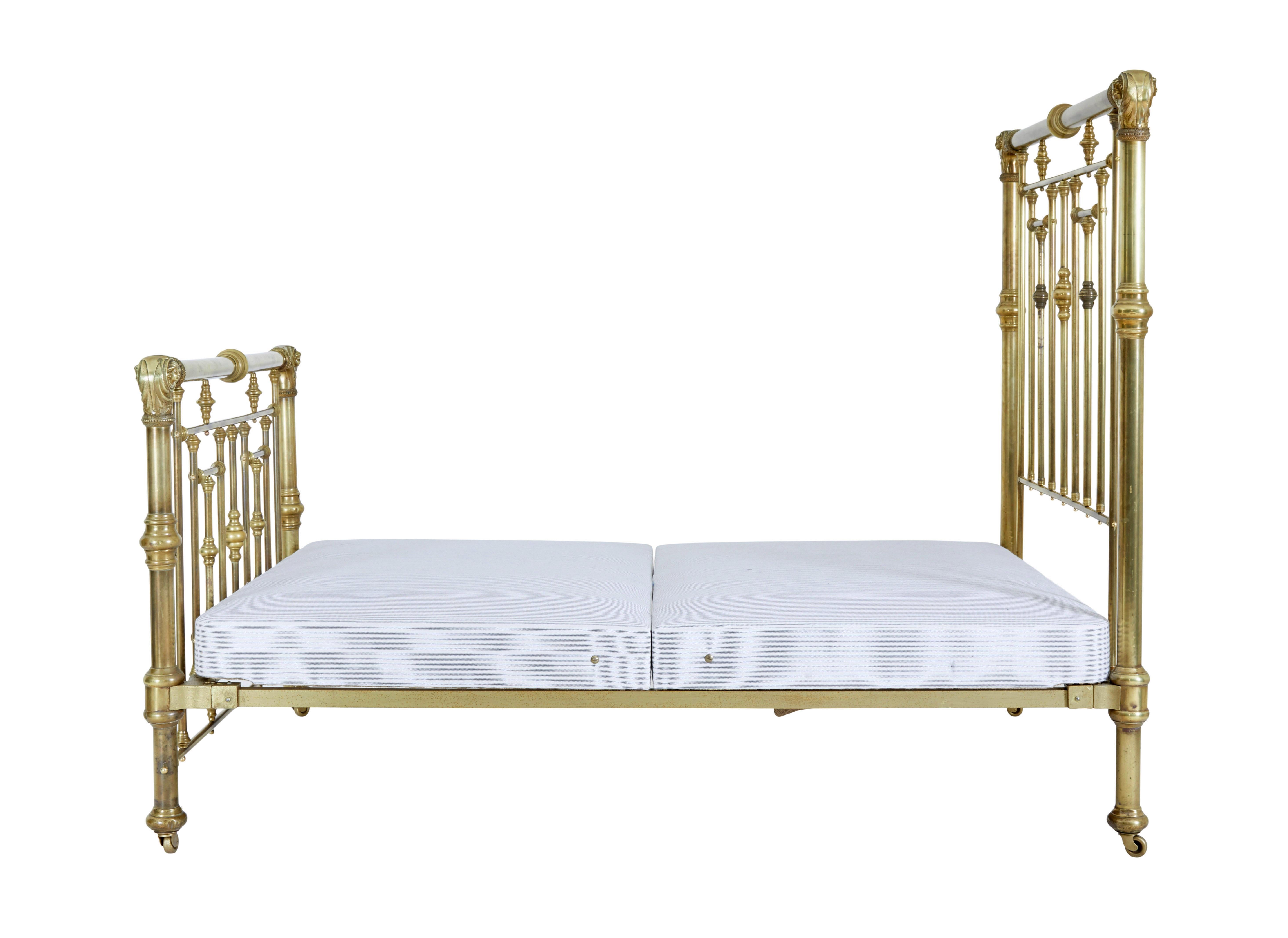 antique brass bed value