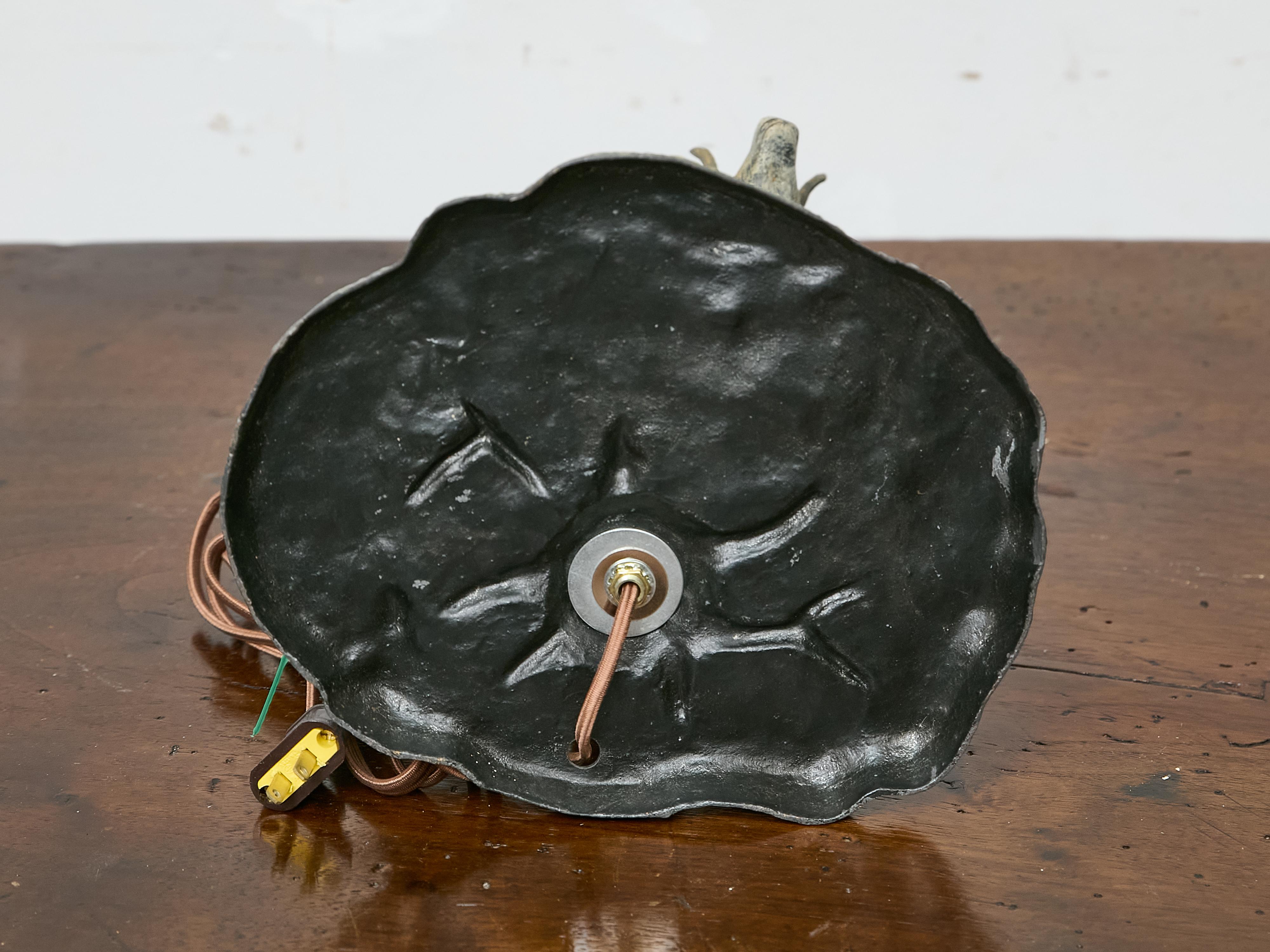 American 19th Century Stag Sculpture Converted into Table Lamp For Sale 5