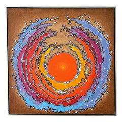 XX secolo, Forme astratte, Olio su tela firmato Sheffleman sul verso