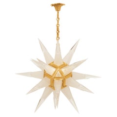 Araña americana de Ormolu y cristal del siglo XX, de Charles J. Weinstein, 1930