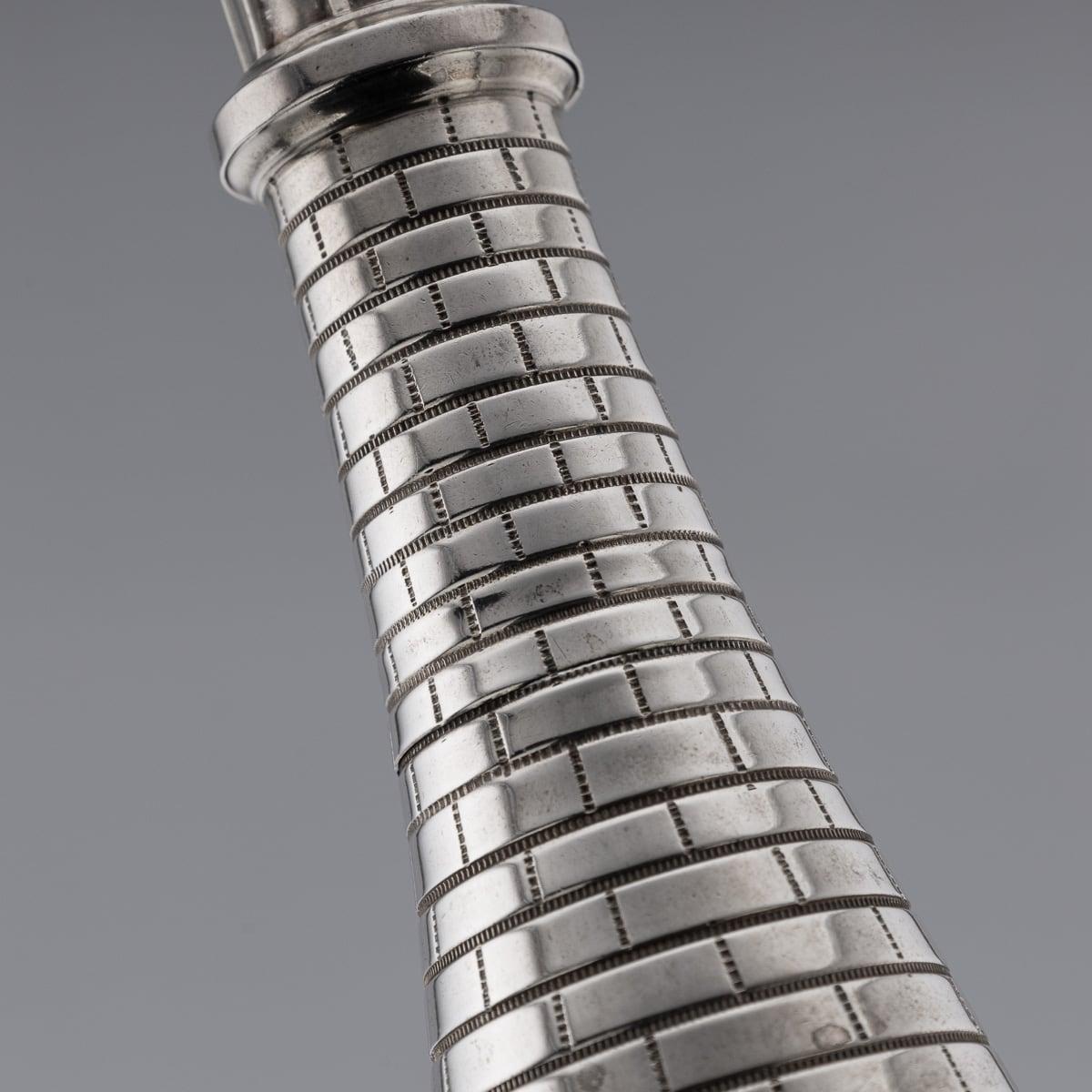 Pareja De Sales De Faro De Plata Maciza Estadounidenses Del Siglo XX, Gorham c.1900 en venta 5
