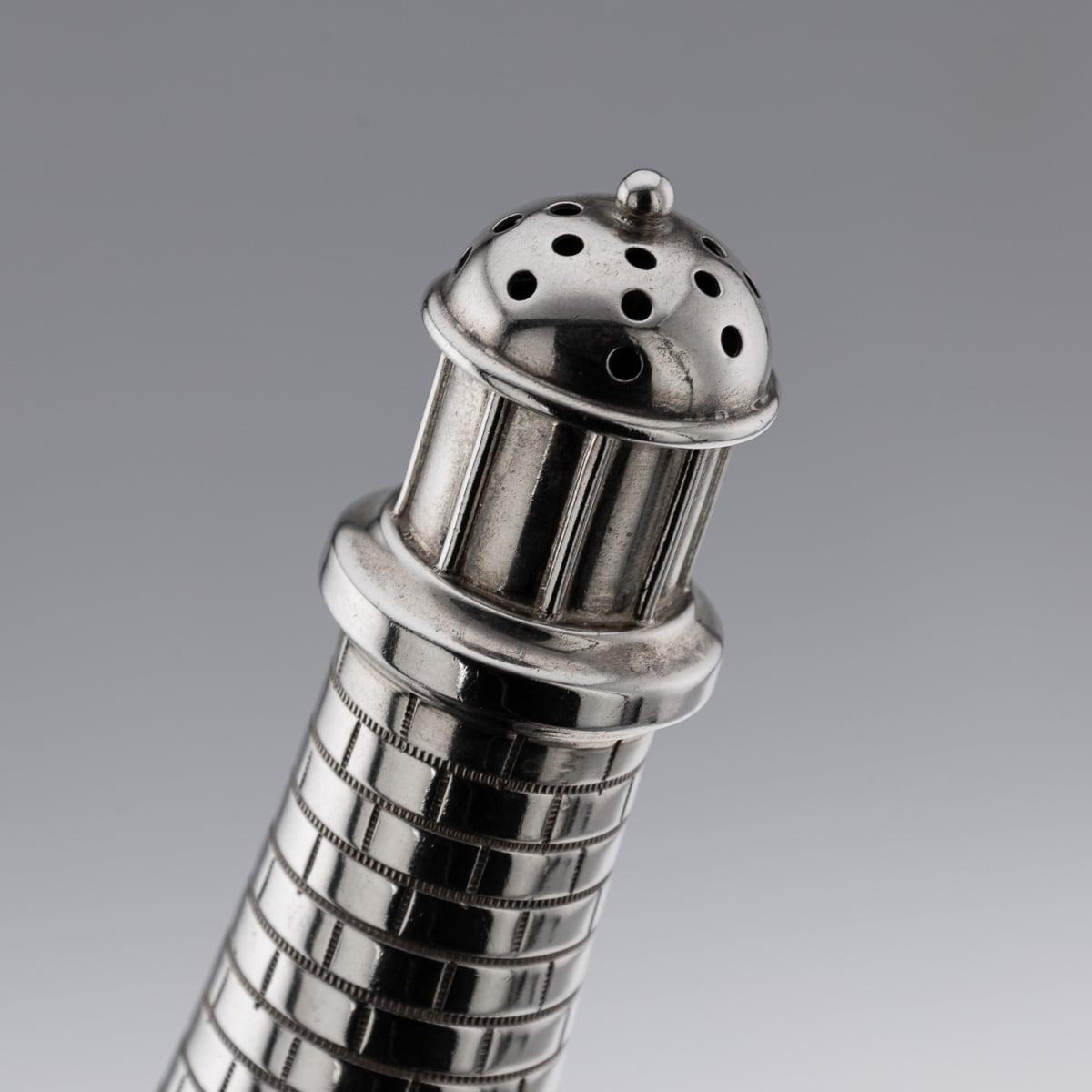 Pareja De Sales De Faro De Plata Maciza Estadounidenses Del Siglo XX, Gorham c.1900 en venta 8