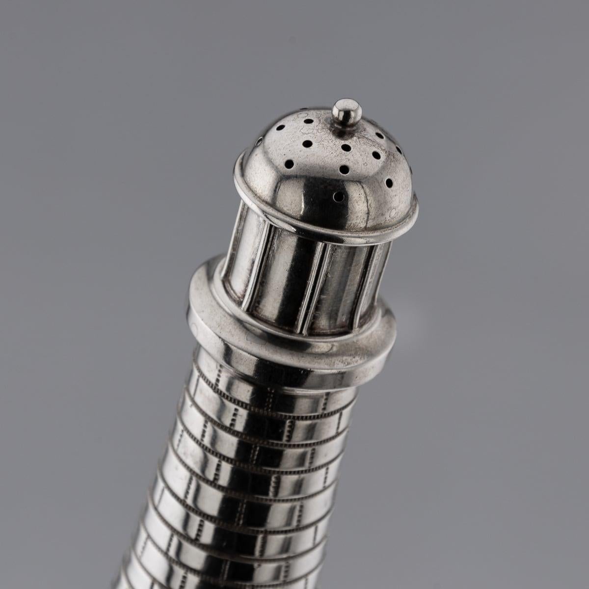 Pareja De Sales De Faro De Plata Maciza Estadounidenses Del Siglo XX, Gorham c.1900 en venta 2