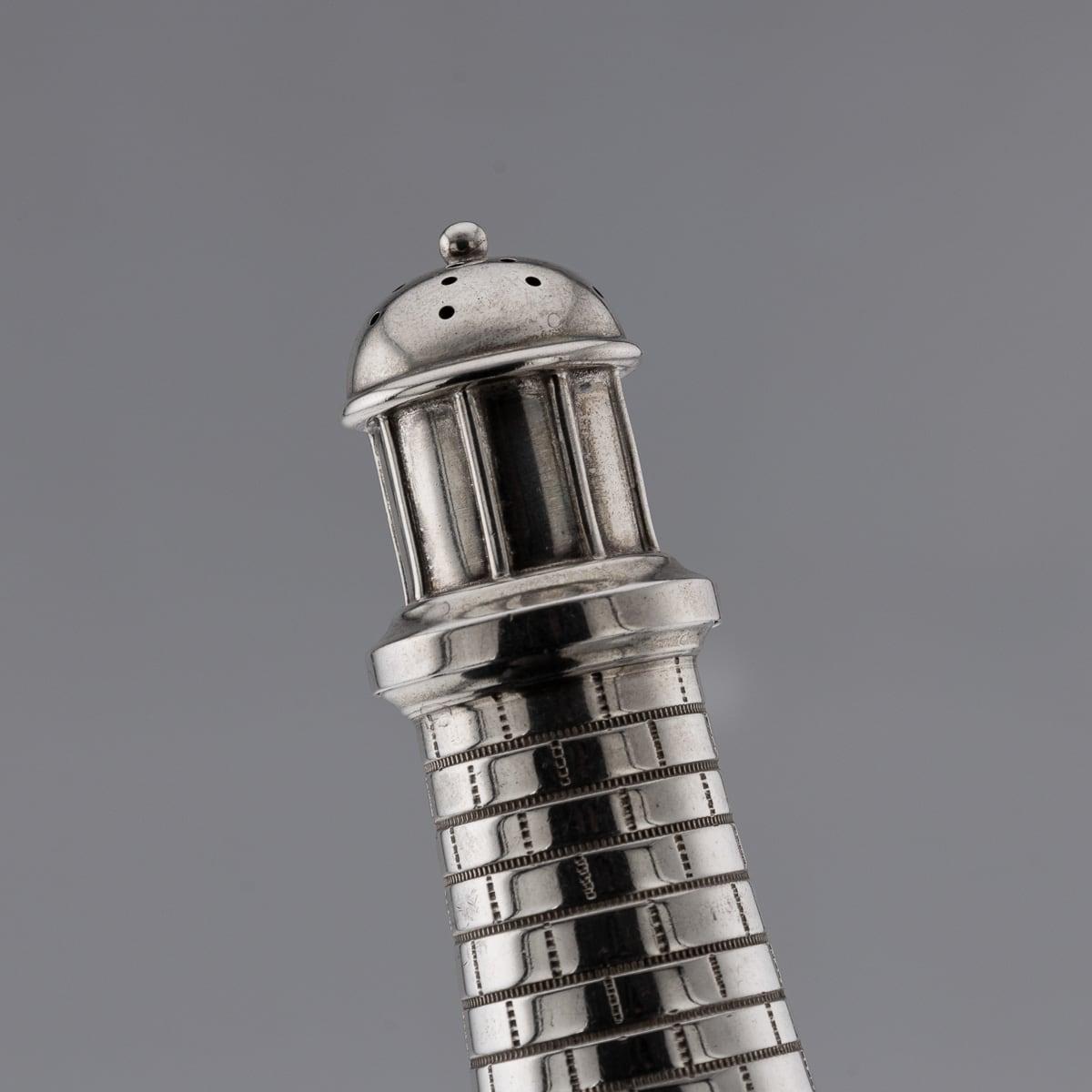 Pareja De Sales De Faro De Plata Maciza Estadounidenses Del Siglo XX, Gorham c.1900 en venta 3