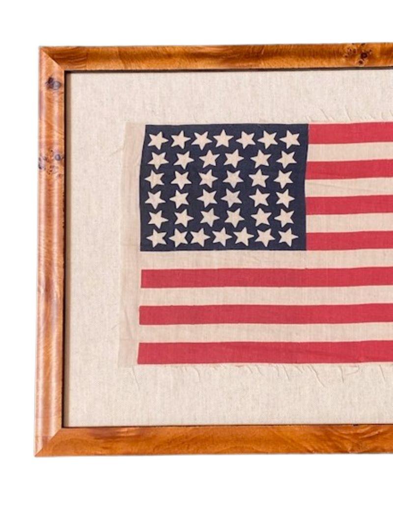 Fédéral Drapeau de parade américain à 38 étoiles, vers 1877 en vente