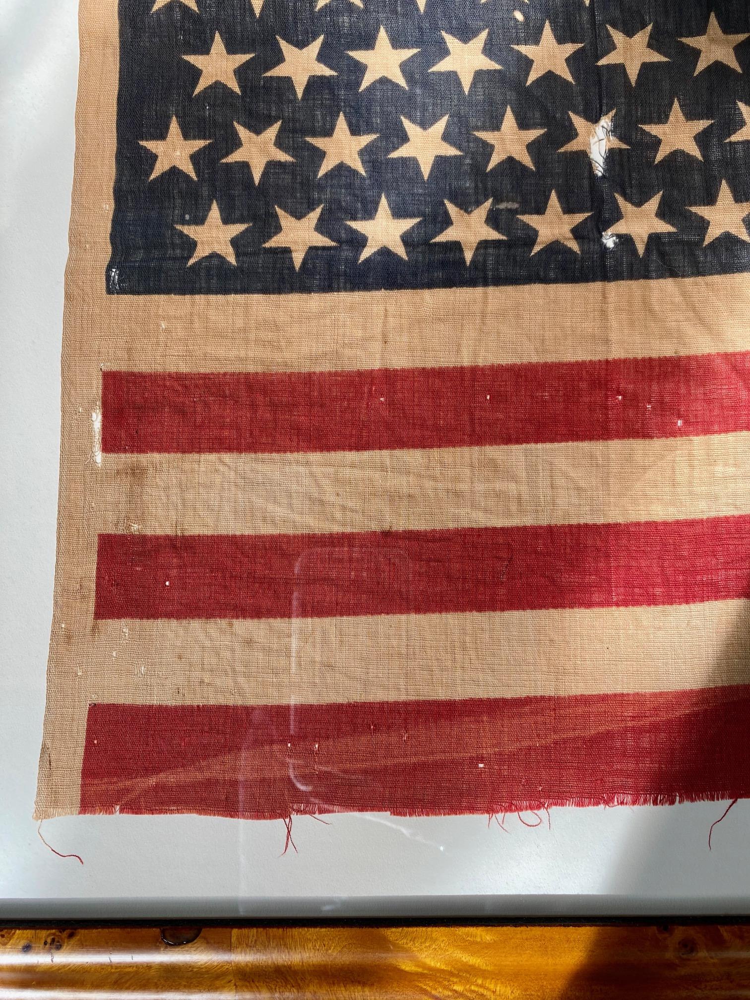 American 45 Star Flag In Fair Condition In Nantucket, MA