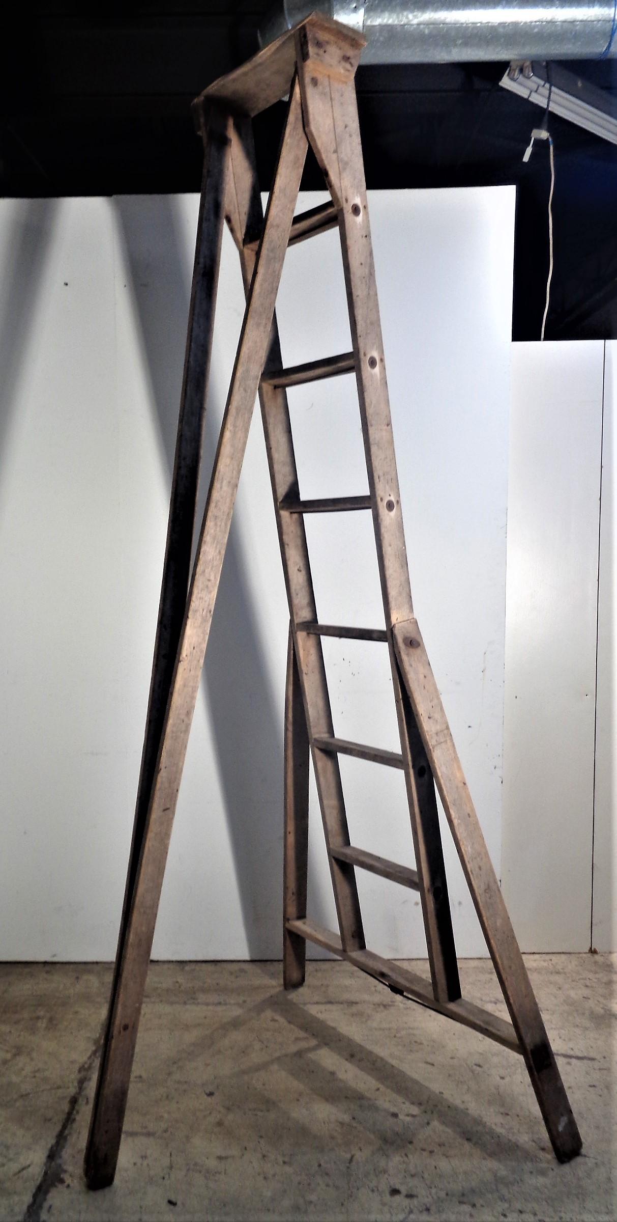 American A-Frame Orchard Ladder, 1940's For Sale 2