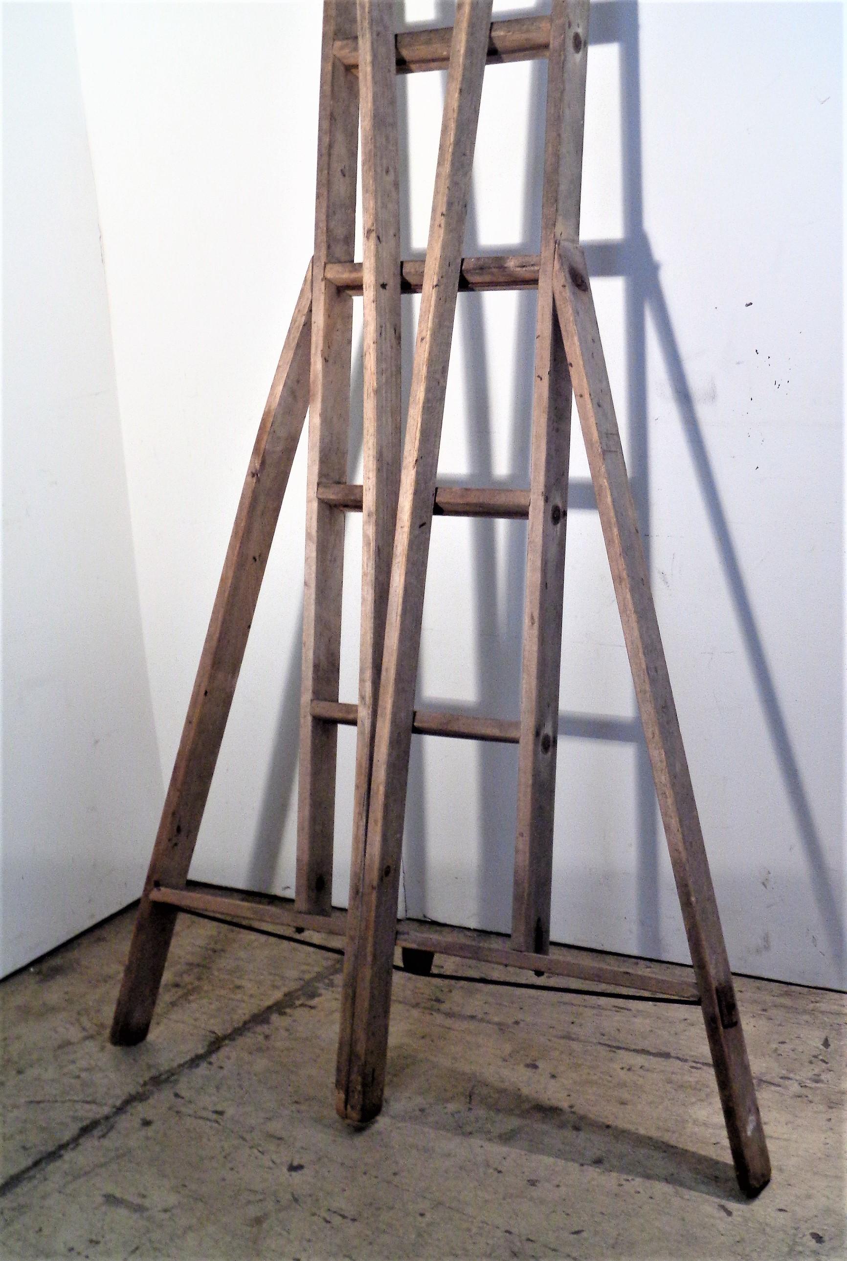 American A-Frame Orchard Ladder, 1940's For Sale 3