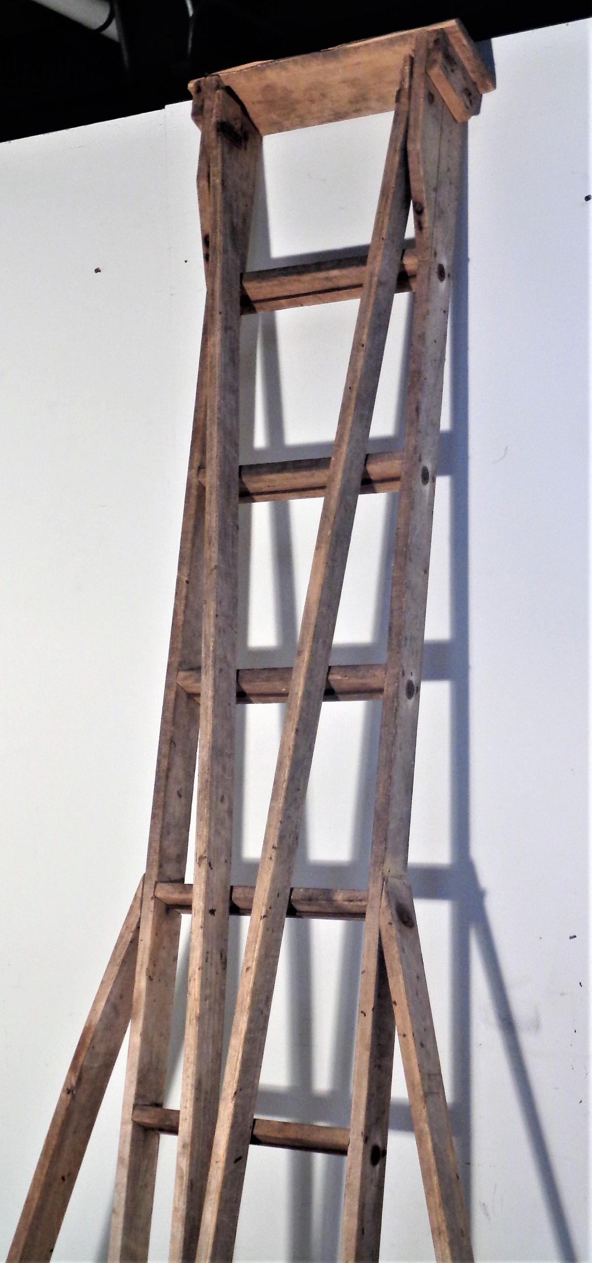 American A-Frame Orchard Ladder, 1940's For Sale 4