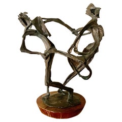Amerikanische Bronzeskulptur einer Tänzerin aus dem amerikanischen Abstrakten Expressionismus, Robert Cook, 1963