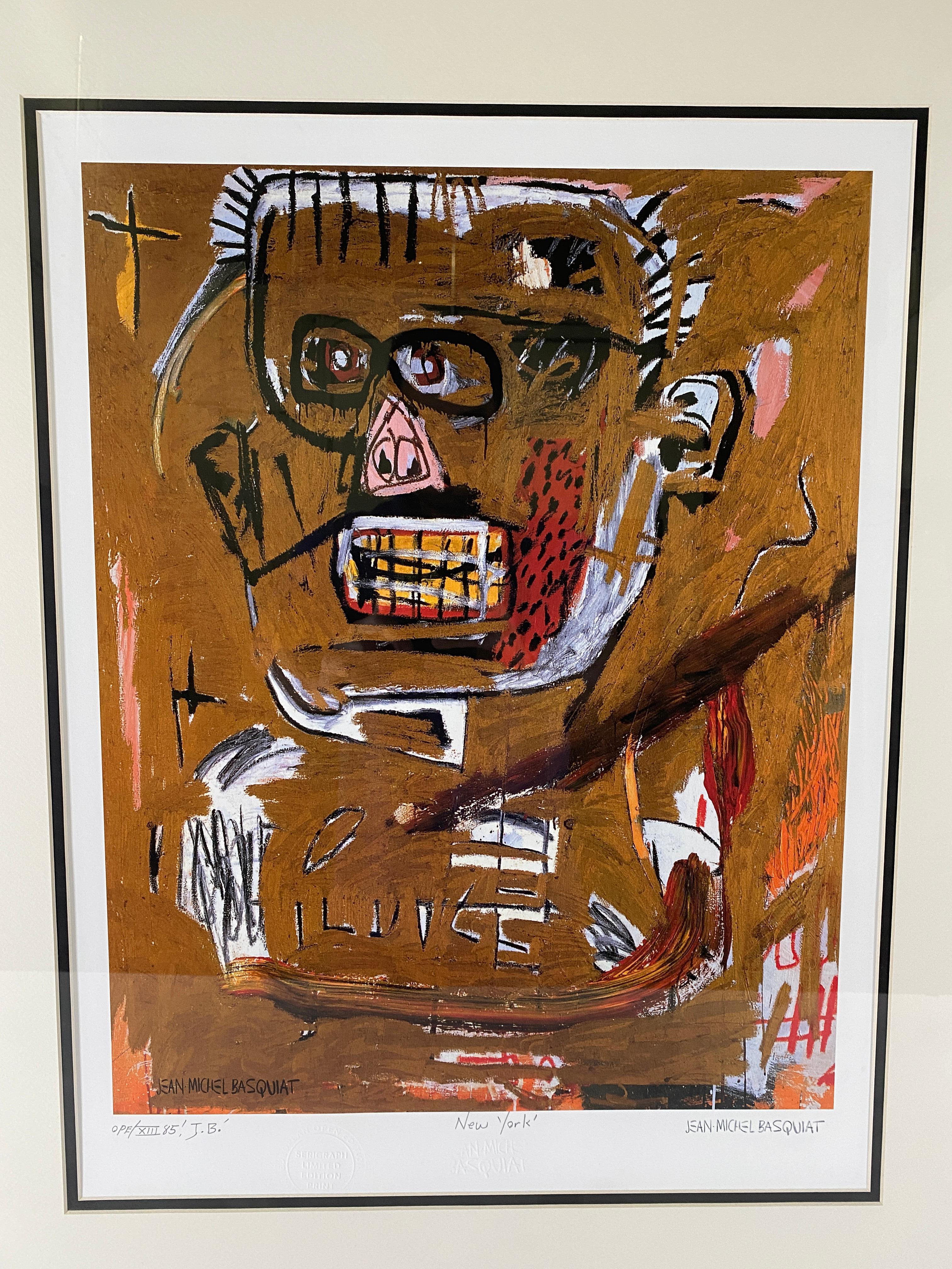 Signed limited edition print by Jean Michel Basquiat.
Certificate of Authenticity en verso.
Beautifully matted and framed
From an important Palm Springs, CA Collection.