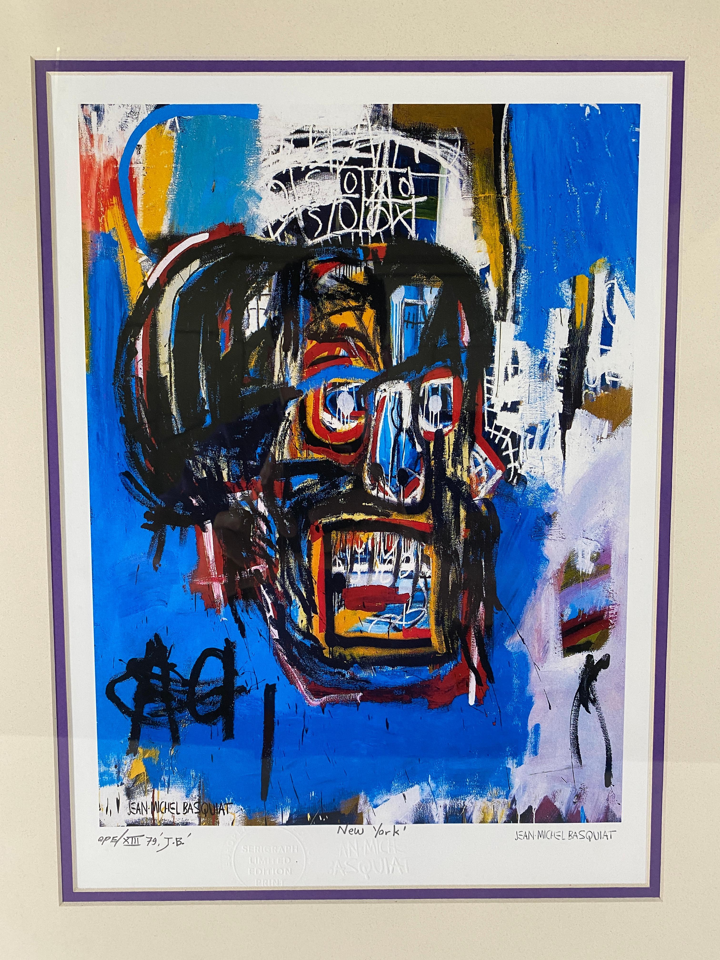 Signed limited edition print by Jean Michel Basquiat.
Certificate of Authenticity en verso.
Beautifully matted and framed
From an important Palm Springs, CA Collection.