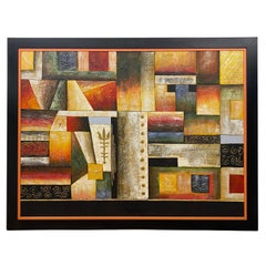 American Abstract Giclee Print Hollywood Regency Style 