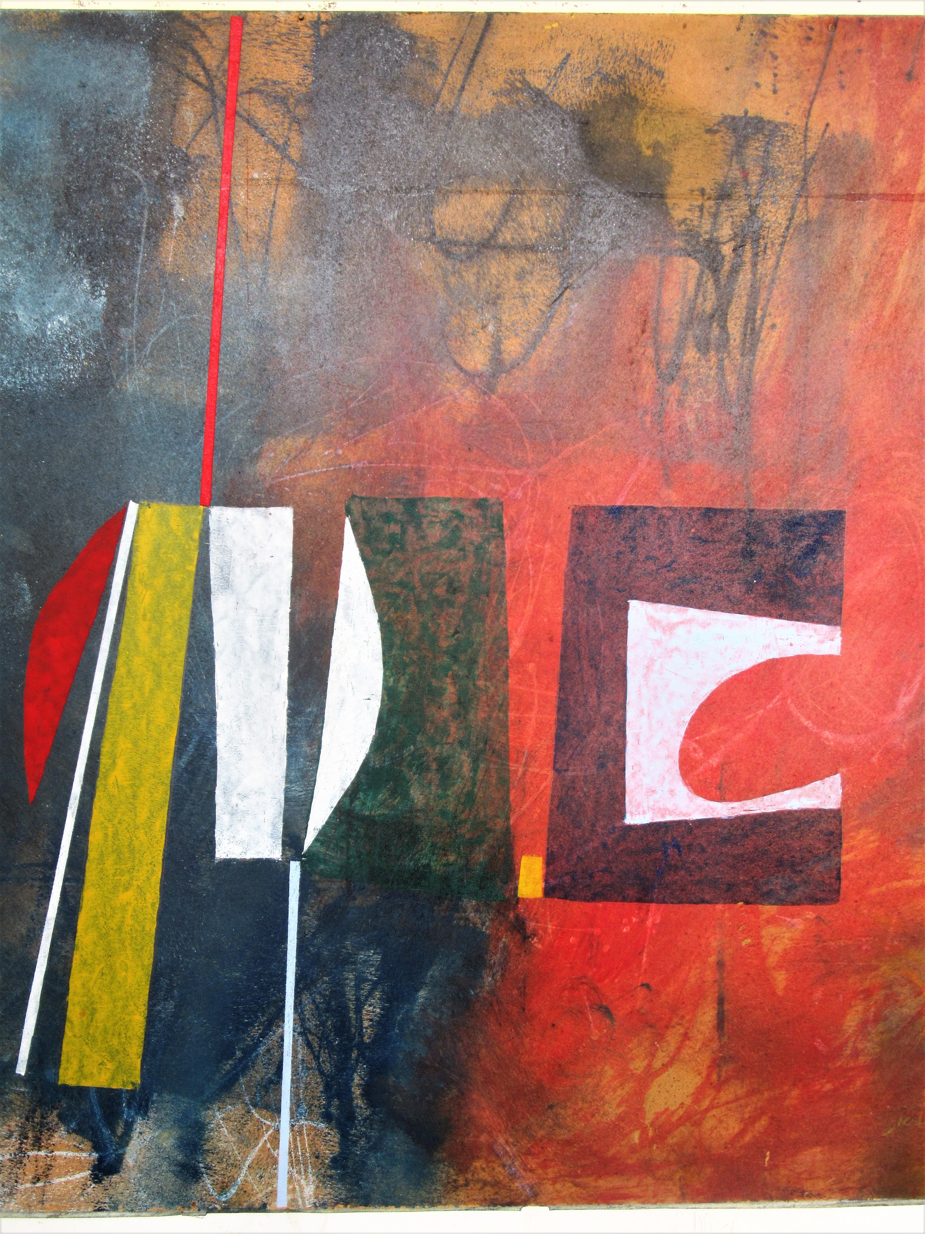 American Abstract Modern Painting by John Anderson, 1965 In Good Condition In Rochester, NY