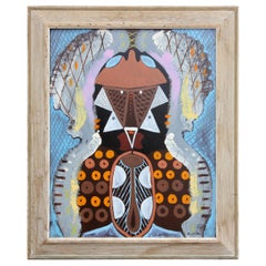 American Abstract Painting by Zoute, 1953