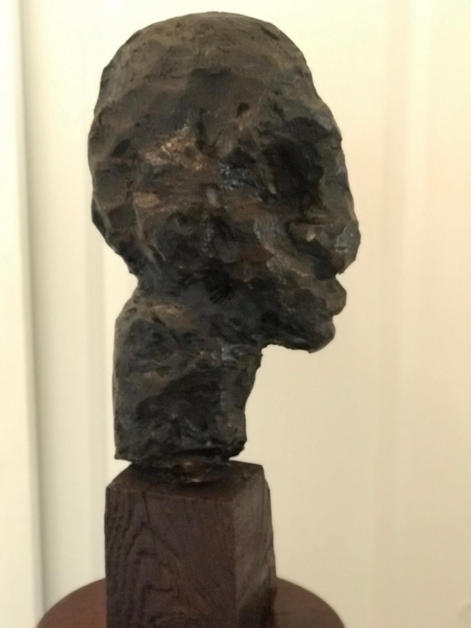 American Abstract Brutalist Man Sculpture In Good Condition For Sale In Boca Raton, FL