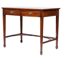 Antique Academic Revival writing table in the Hepplewhite style, 1900