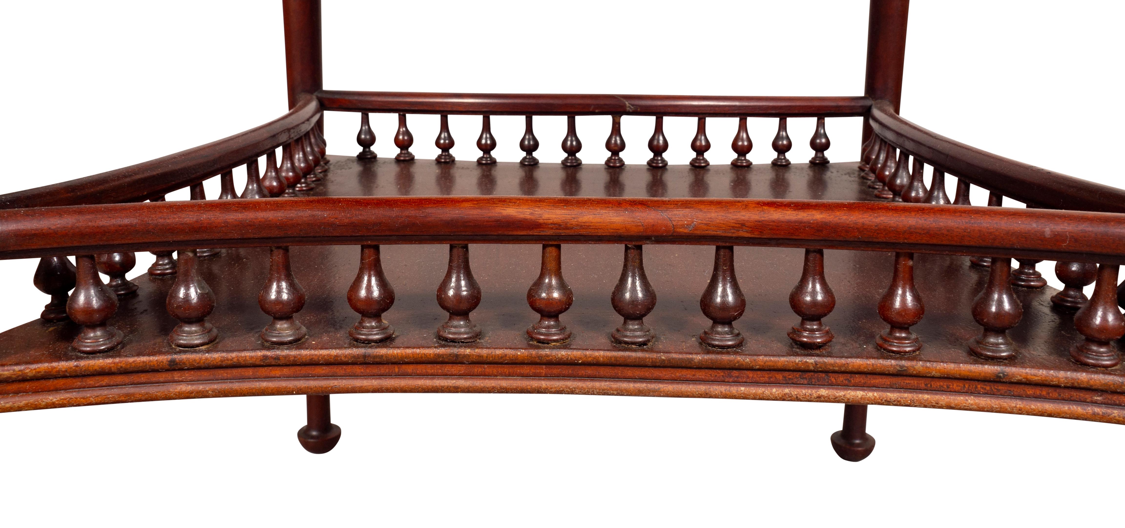 American Aesthetic Mahogany and Inlaid Table For Sale 11