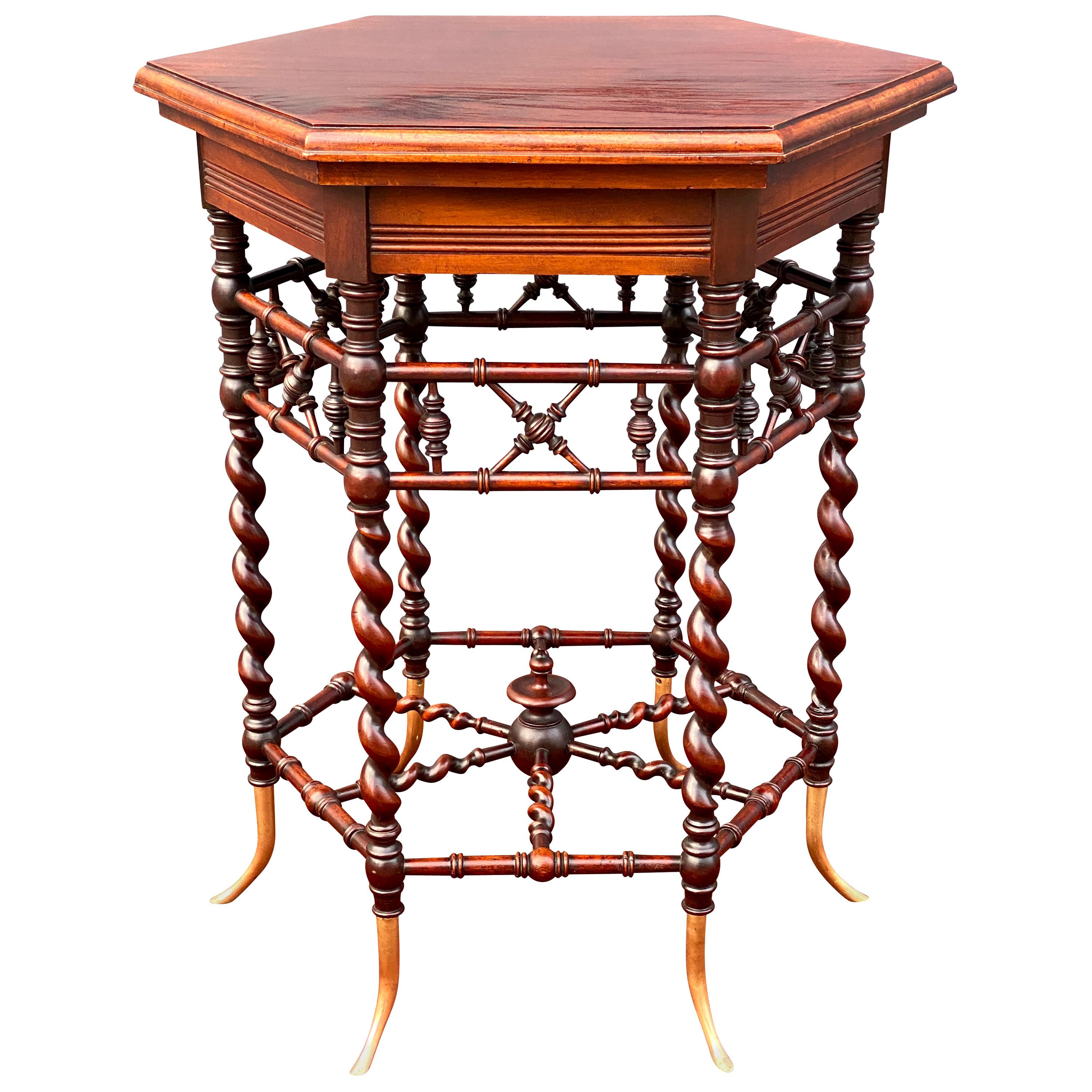 American Aesthetic Mahogany Occasional Table