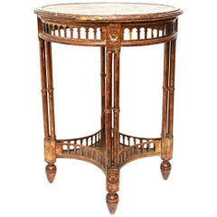 American Aesthetic Movement Parcel-Gilt Side Table