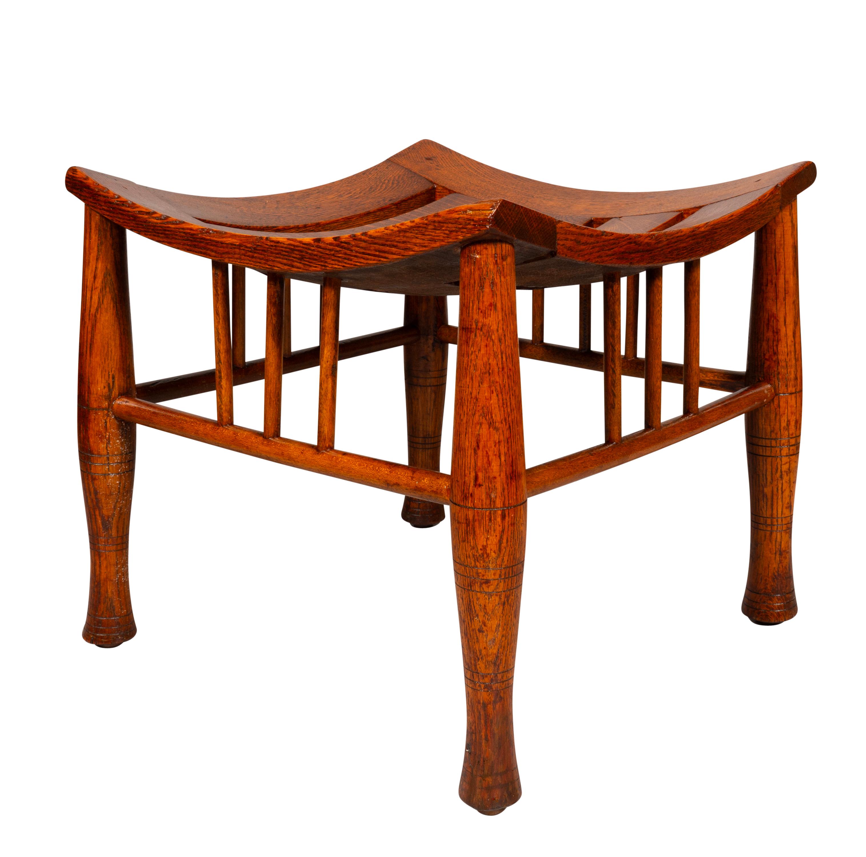American Aesthetic Oak Thebes Stool For Sale 1