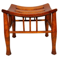 Antique American Aesthetic Oak Thebes Stool