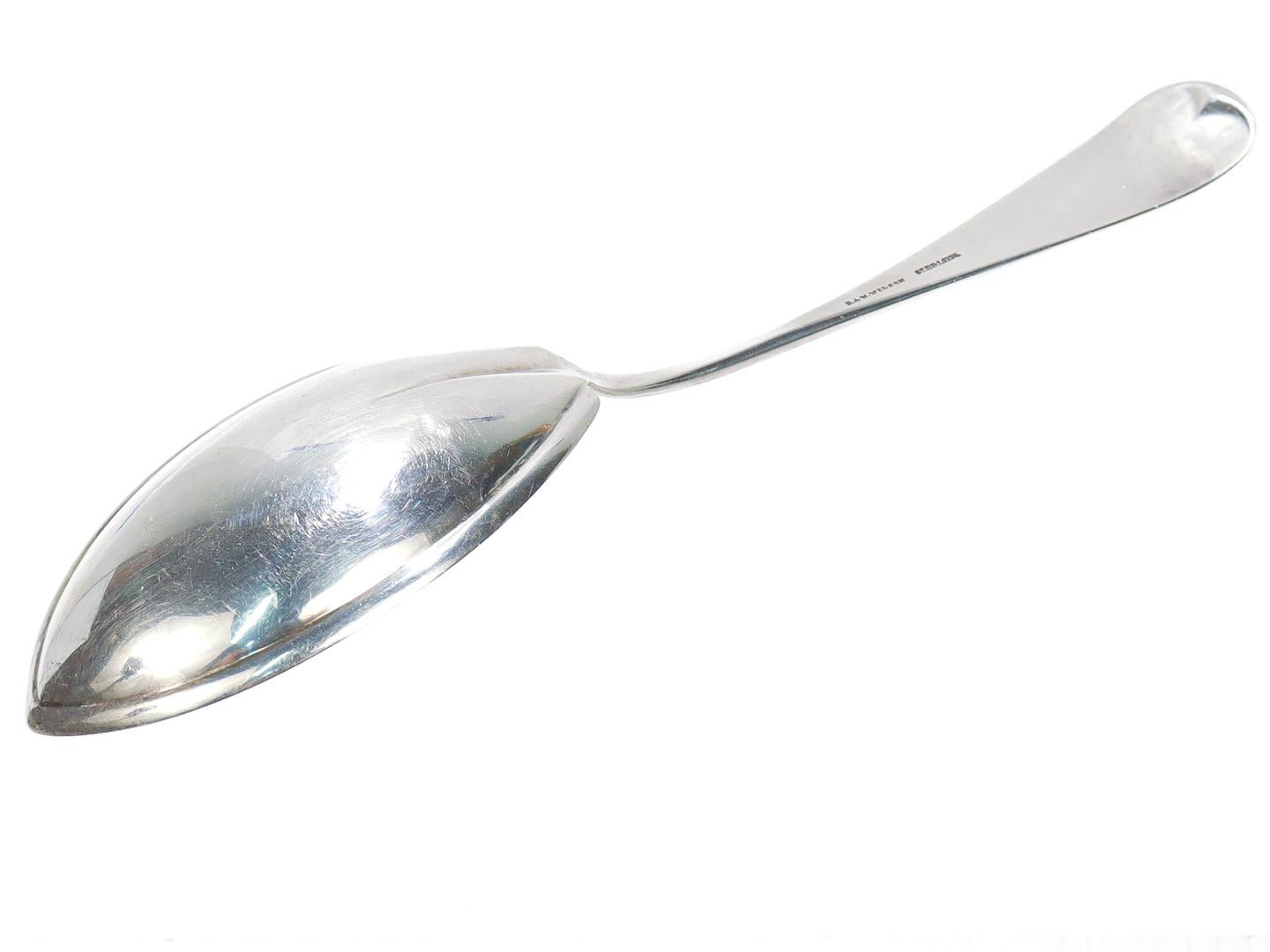 American Aesthetic Period R. & W. Wilson Brite Cut Sterling Silver Serving Spoon For Sale 5