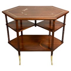 Antique American Aesthetic Rosewood Table by A. &H. Lejambre, Philadelphia