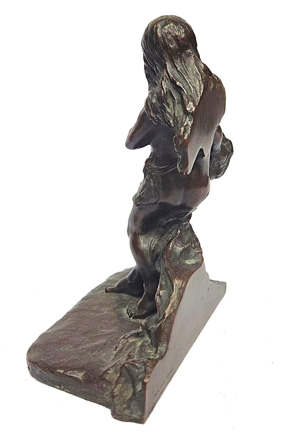 American Aestheticism, Griffoul Foundry Sculptural Bronze Bookends, Early XX C. For Sale 4