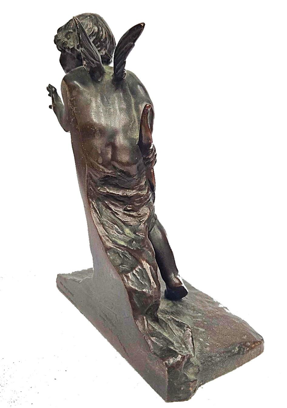 American Aestheticism, Griffoul Foundry Sculptural Bronze Bookends, Early XX C. For Sale 6