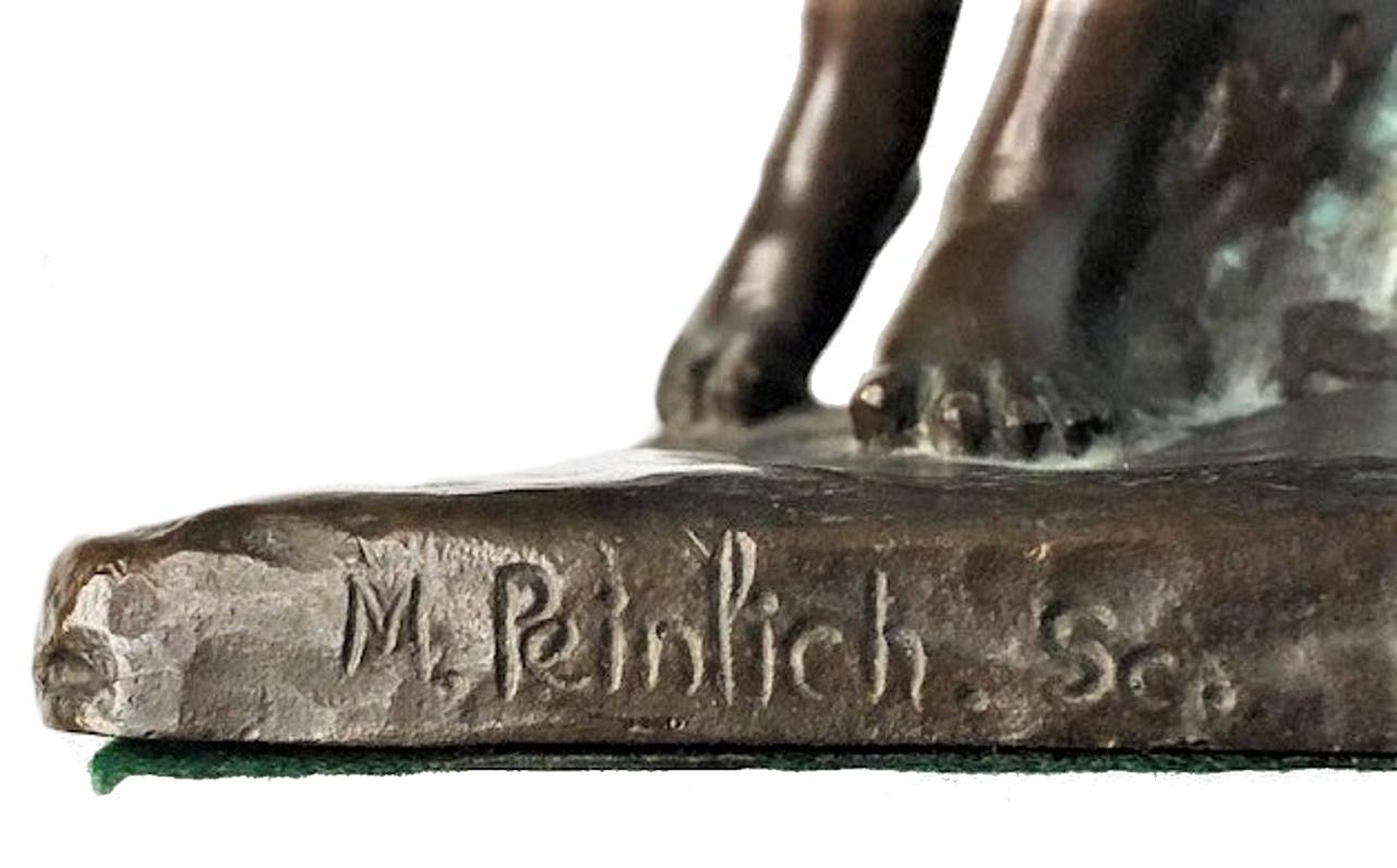 Amerikanischer Ästhetizismus, Griffoul Gießerei Skulpturale Bronze-Buchstützen, frühes 20. Jahrhundert im Angebot 4