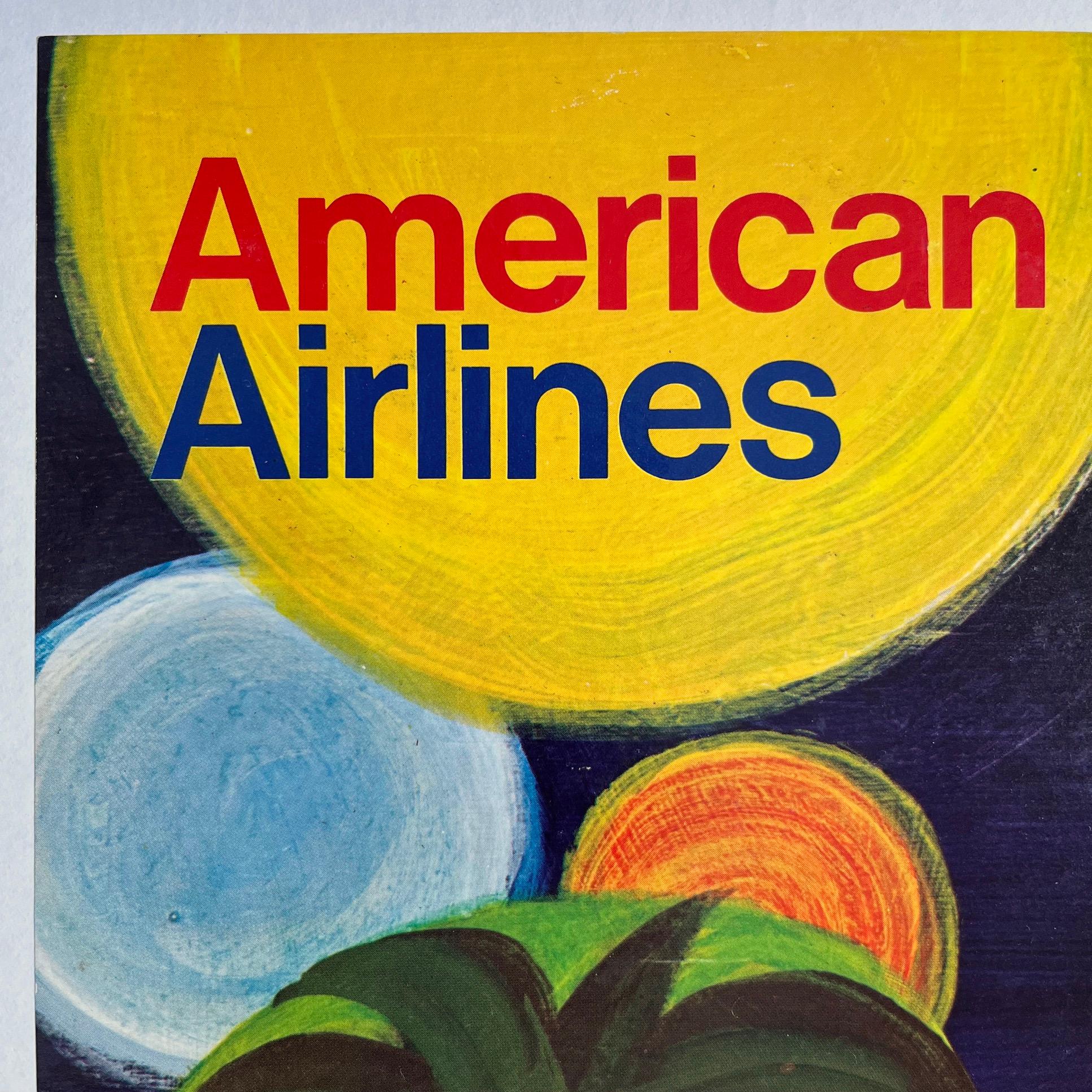 Mid-Century Modern American Airlines Los Angeles Poster by Paul Degen