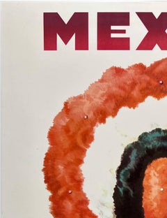 AMERICAN AIRLINES - MEXICO Original Vintage Airline Travel Tourism Poster MCM