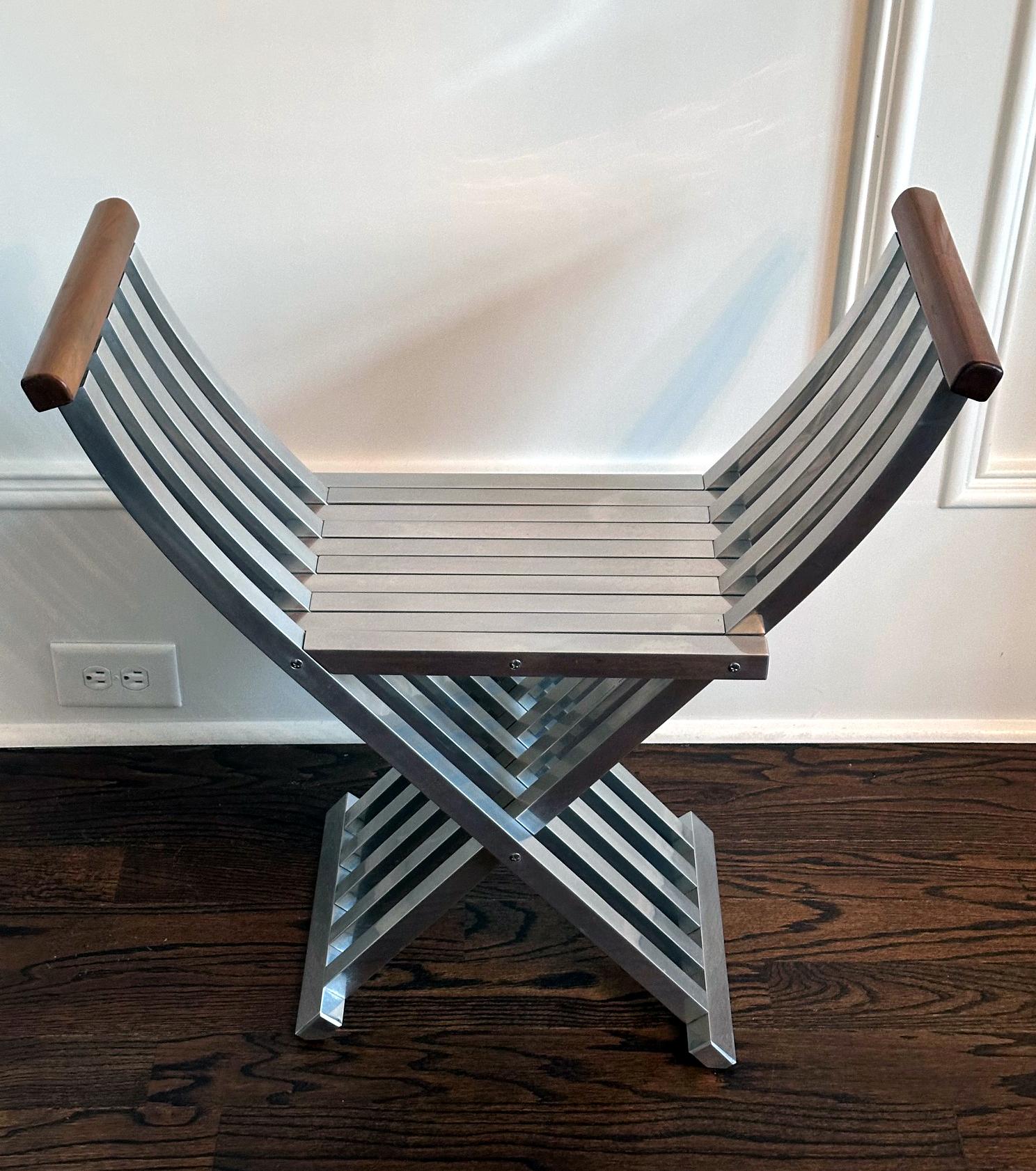 American Aluminum Folding Chair by John Vesey For Sale 2