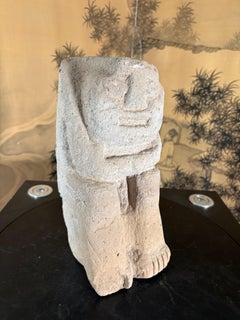 American Ancient Anasazi "Human Effigy" Male Stone Sculpture