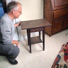 Antico tavolino Native American Art del 1910