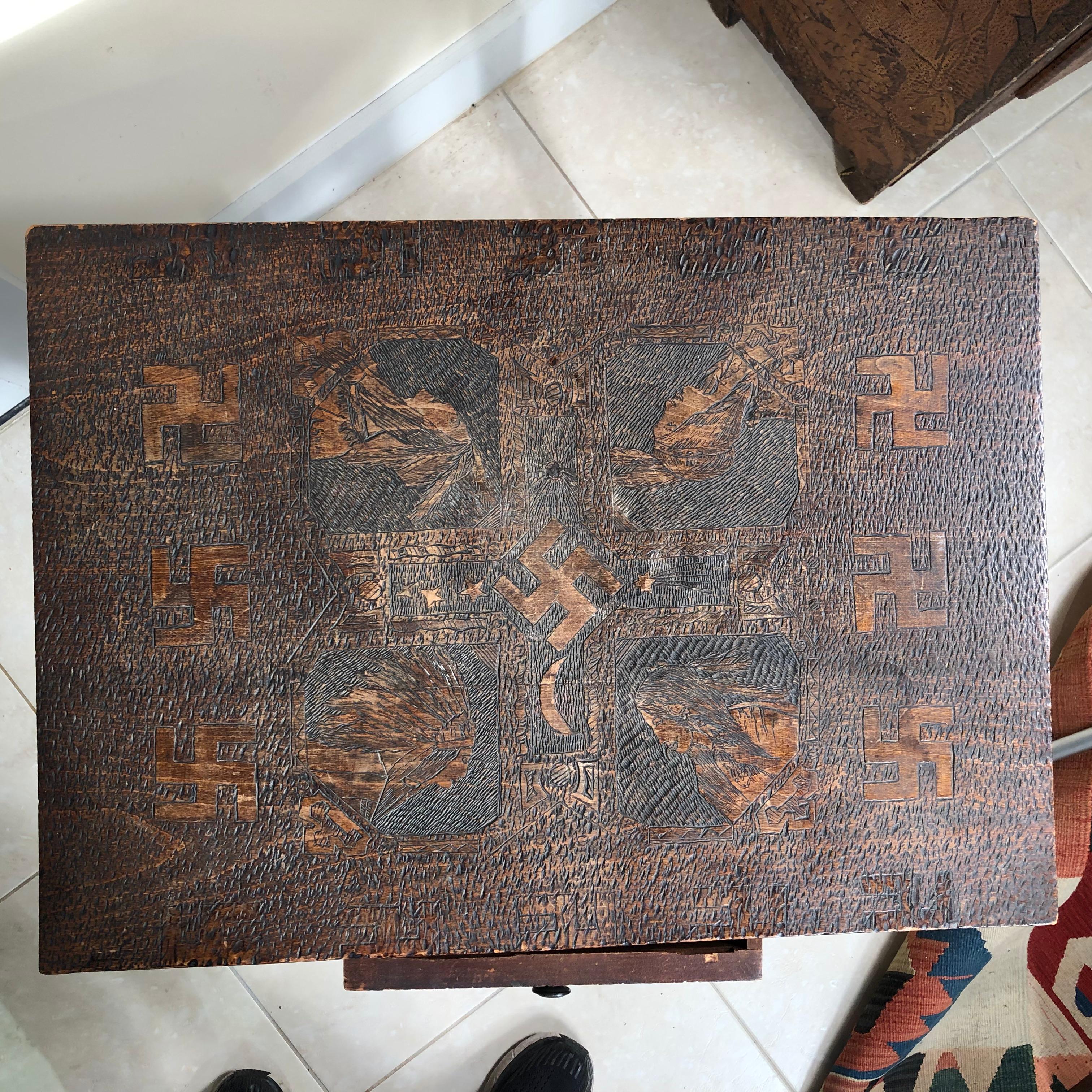 Fait main Table d'extrémité amérindienne ancienne Arts Crafts 1910 en vente