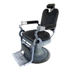 American Antique Barber Chair by Eugene Berninghaus Co.