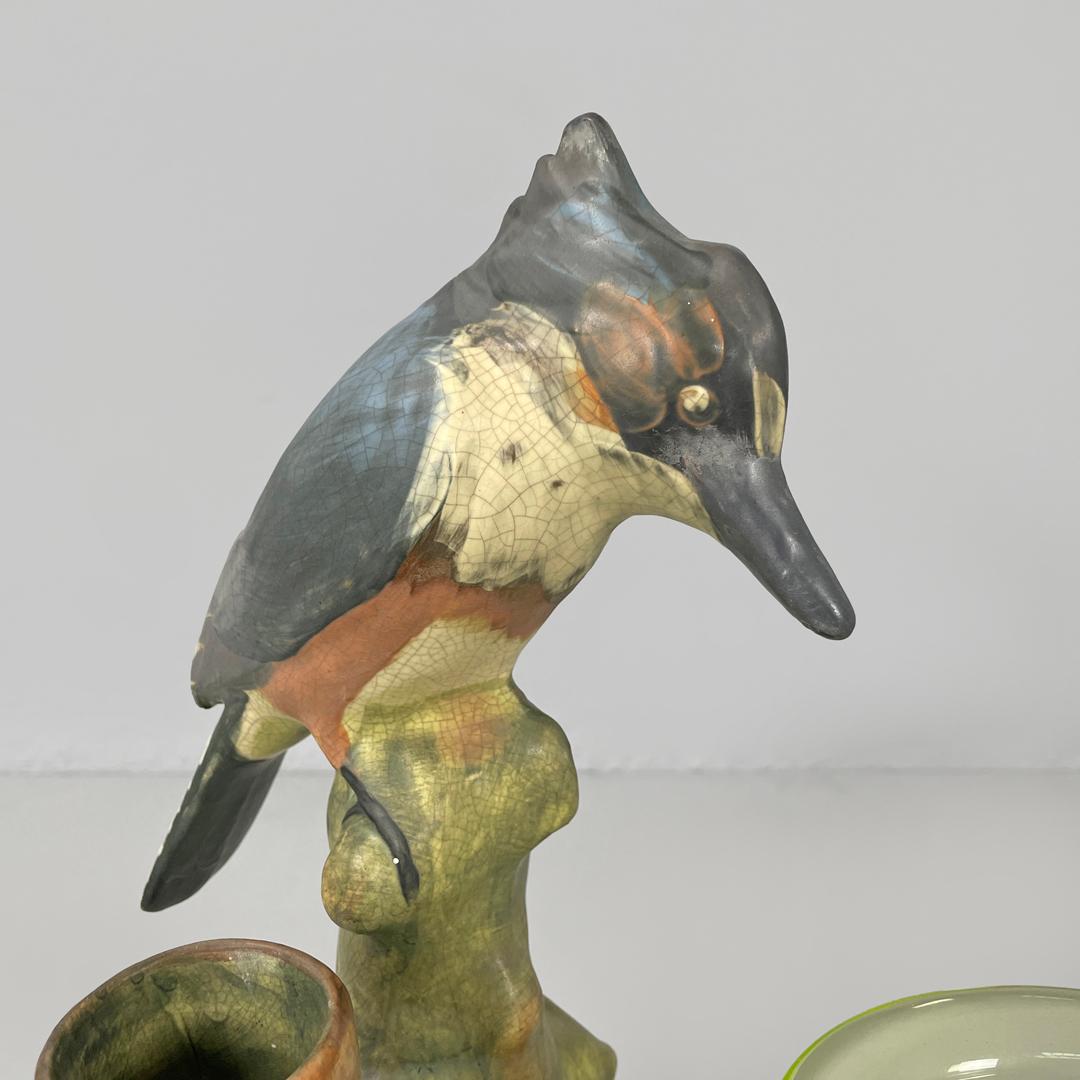 American antique ceramic glass ornamental aquarium Weller Loranger, early 1900s For Sale 4