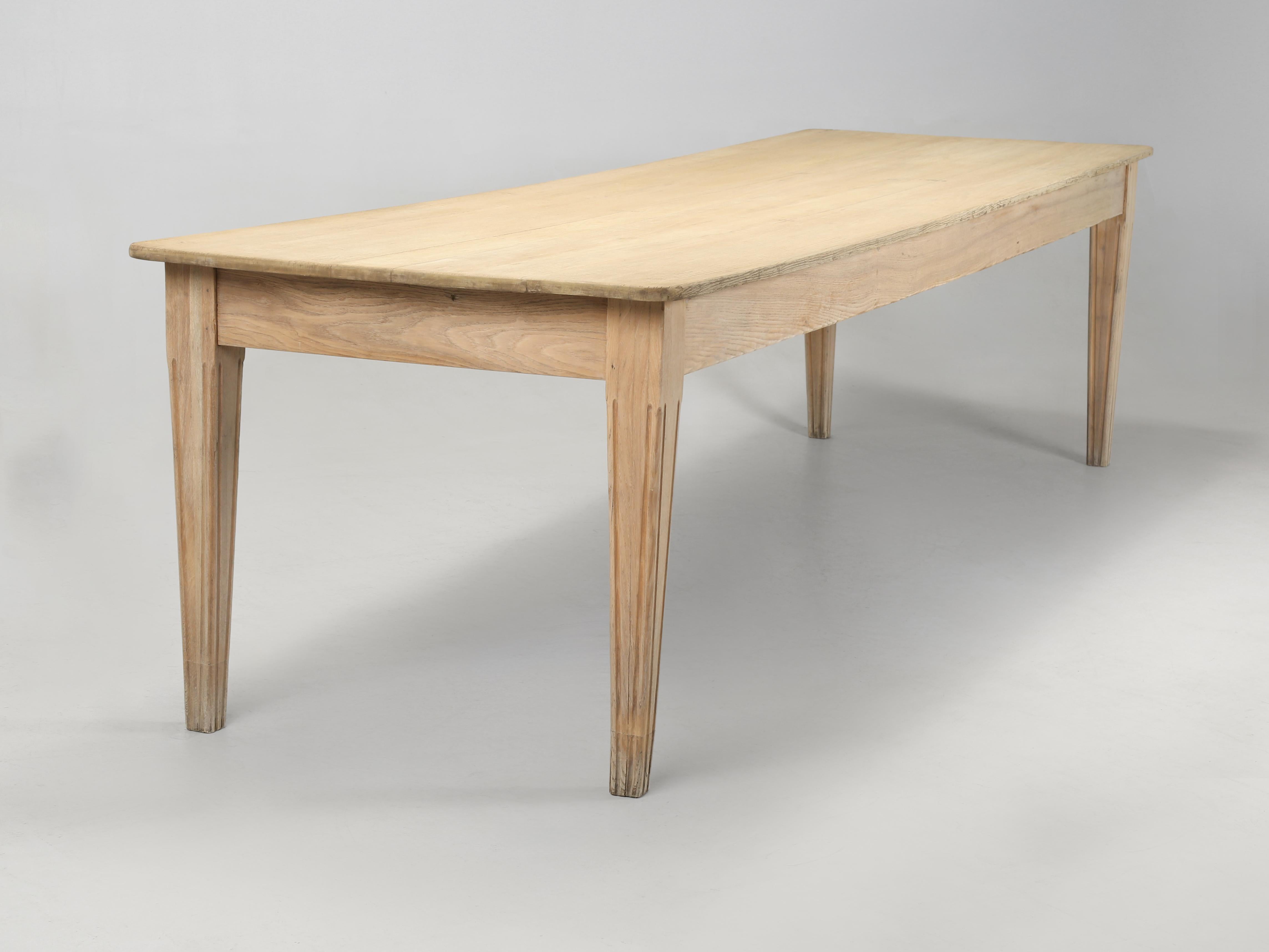 Américain Table de ferme américaine ancienne 10' Long Seats (10) Confortablement restaurée c1930s en vente