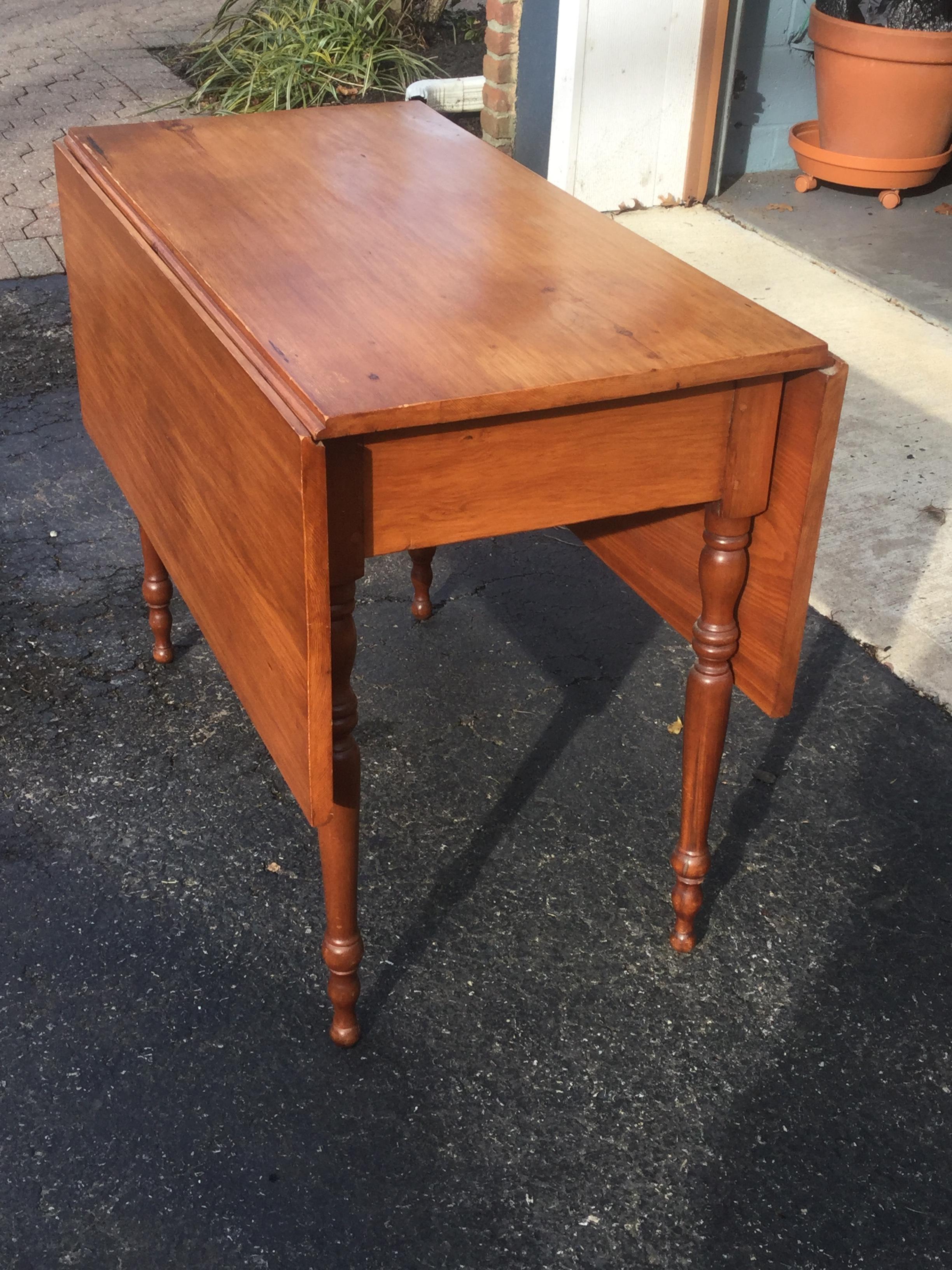 antique maple drop leaf table