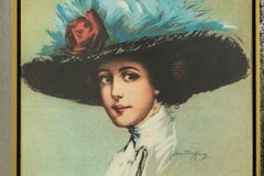 American Antique Painted Coca-Cola Advertising Wall Mirror